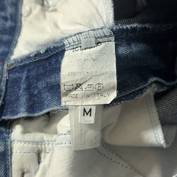 Vintage ICEBERG Jeans Mens Size 30X29 Blue Straight Leg Embroidered - Picture 12 of 15